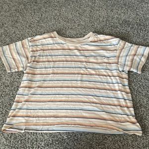Billabong stripped tee womens size medium